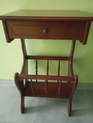 Mueble auxiliar madera con cajón
