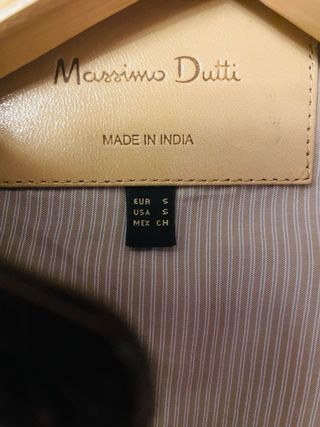 Chaqueta de piel marrón mujer