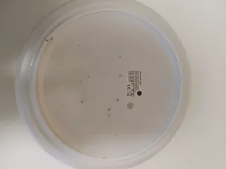 Pantalla de lámpara redonda de plástico 35cm