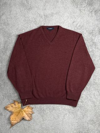 Jersey Burberry V-Neck Talla M