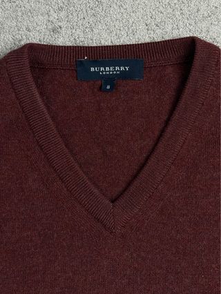 Jersey Burberry V-Neck Talla M