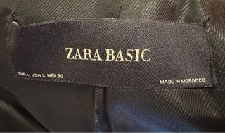 Abrigo Zara Gris Mujer
