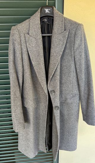 Abrigo Zara Gris Mujer