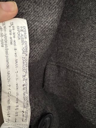 Abrigo Zara Gris Mujer