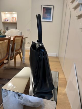 Borsa vera pelle nera