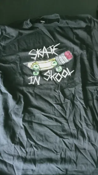 Camiseta Vans Skate in Skool Negra