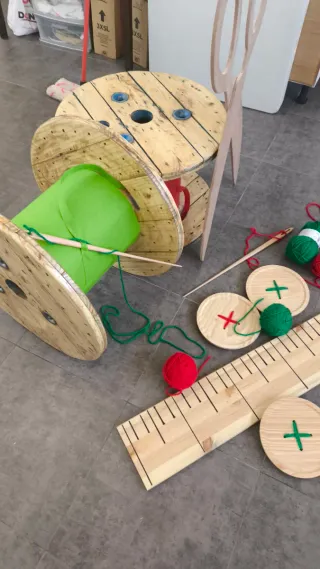 Decorado navideño costura.