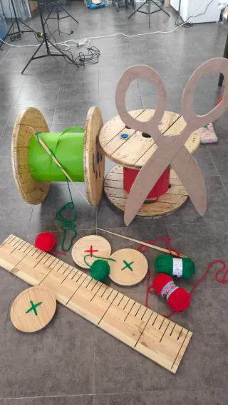 Decorado navideño costura.