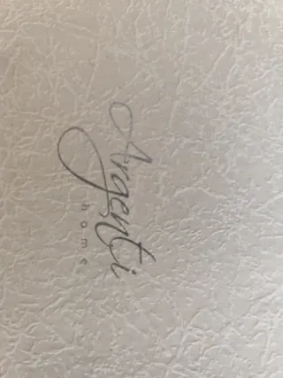 Aceitera y Vinagrera Cerámica Blanca y Plata.