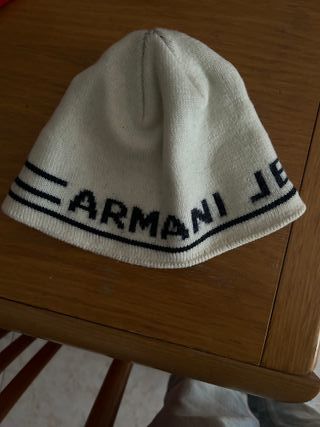 Cappello Armani Jeans lana bianco