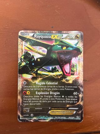 Carta Pokémon Rayquaza EX 85/124 Tesoros Dragón