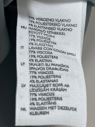 Vestido COS verde agua con lazada