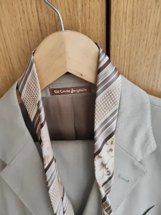 Traje de chaqueta beige