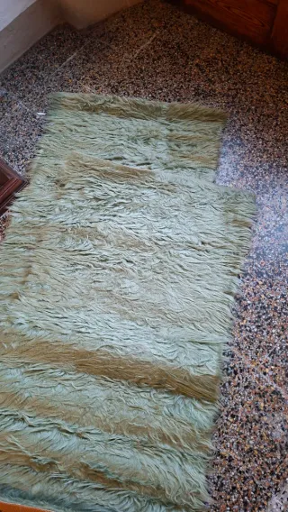 Set 3pz Tappeti Pelo Verde