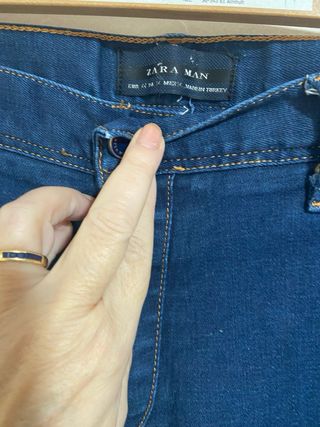 Mango Man Jeans Talla 44 Azul