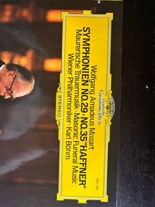 Vinilo Mozart Sinfonías 29 y 35 Böhm