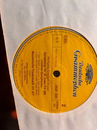 Vinilo Mozart Sinfonías 29 y 35 Böhm