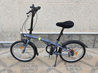 Bicicleta Plegable B'Twin Tilt 120 Gris