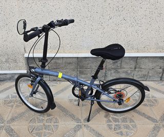 Bicicleta Plegable B'Twin Tilt 120 Gris