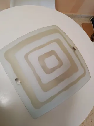 Plafón de cristal moderno 40cm,se 8ncluye las bomb