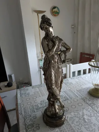 Estatuilla Plata Ley Base Mármol