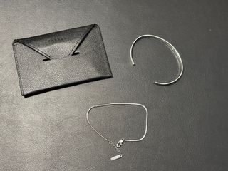 Set 2 Brazaletes Acero Inoxidable Ajustables