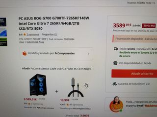 Ordenador pc Gaming ASUS ROG 5090