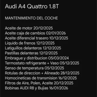 Audi A4 Quattro 1.8T