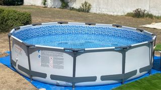 Piscina desmontable metal y plástico