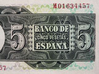 Billete 5 Pesetas España 5 Marzo 1948.