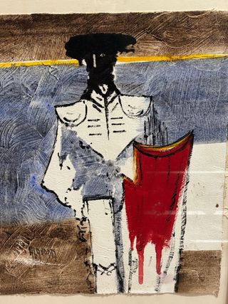 Cuadro de torero abstracto