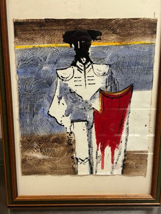 Cuadro de torero abstracto