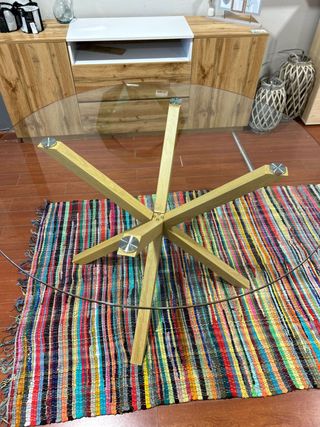 Mesa redonda cristal