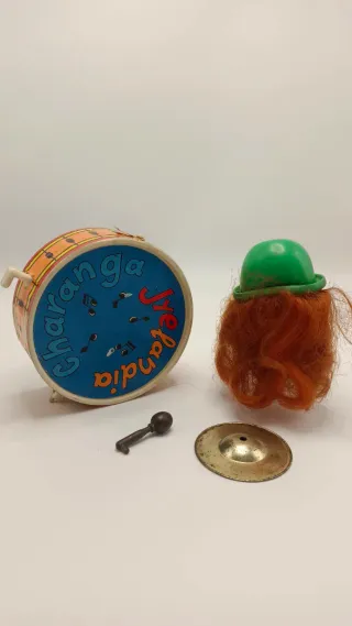 Despiece Juguete Antiguo Tambor Cabeza Cenicero