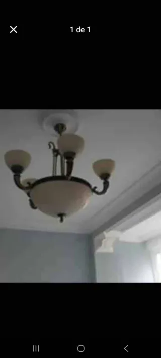 Lámpara de techo de alabastro para salón