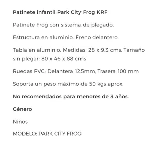 Patinete 3 ruedas rosa Park City