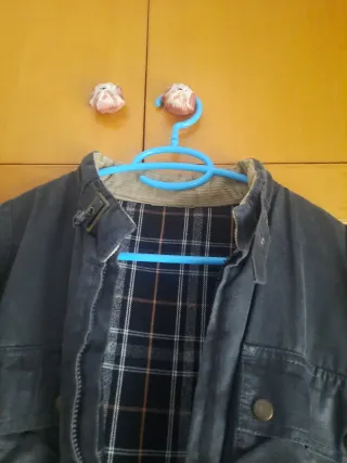 Chaqueta Barbour Negra Vintage Hombre