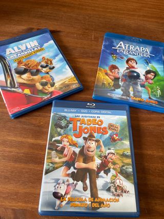 Lote 3 Películas Blu-ray Infantiles