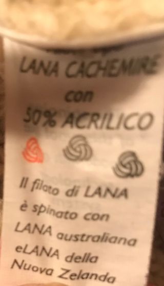 Maglia donna collo scialle cashmere/acrilico S