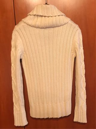Maglia donna collo scialle cashmere/acrilico S