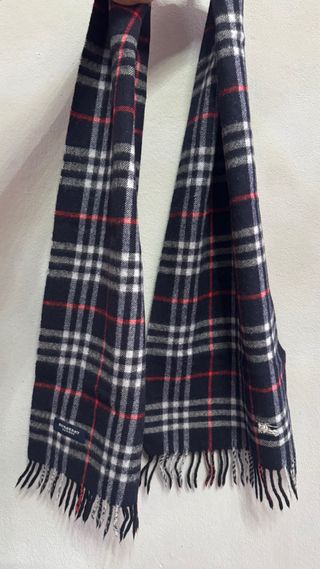 BURBERRY BUFANDA NOVA CHECK AZUL HOMBRE MUJER