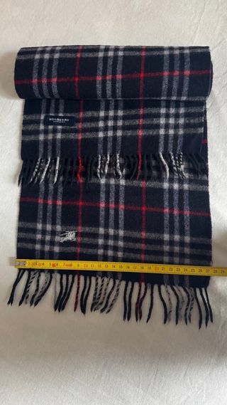 BURBERRY BUFANDA NOVA CHECK AZUL HOMBRE MUJER