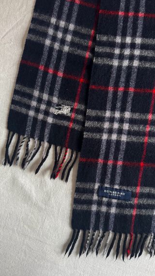 BURBERRY BUFANDA NOVA CHECK AZUL HOMBRE MUJER