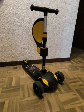 patinete plegable con asiento