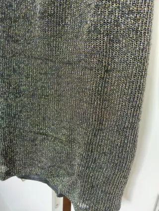 Vestido dorado y negro T40