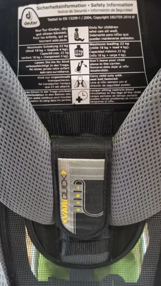 Mochila portabebés Deuter Kid Comfort Plus