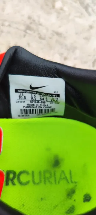 Scarpe calcio Nike Mercurial rosse gialle