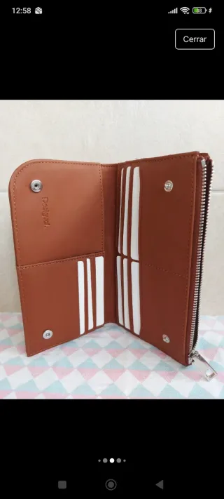 Cartera Desigual Marrón con Diseño