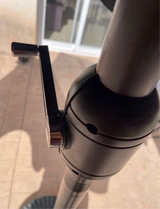 Sombrilla de jardín negra