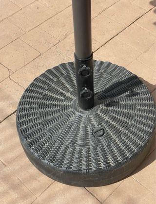 Sombrilla de jardín negra